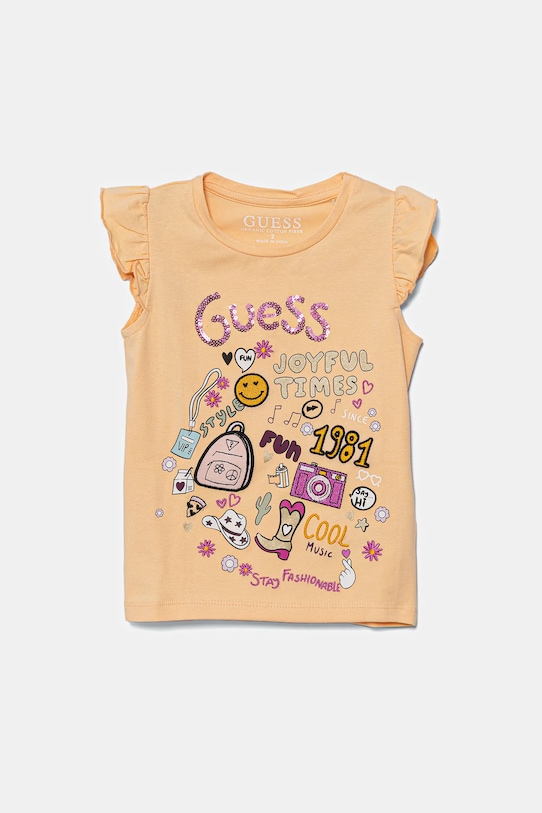 

Детская футболка Guess, оранжевый