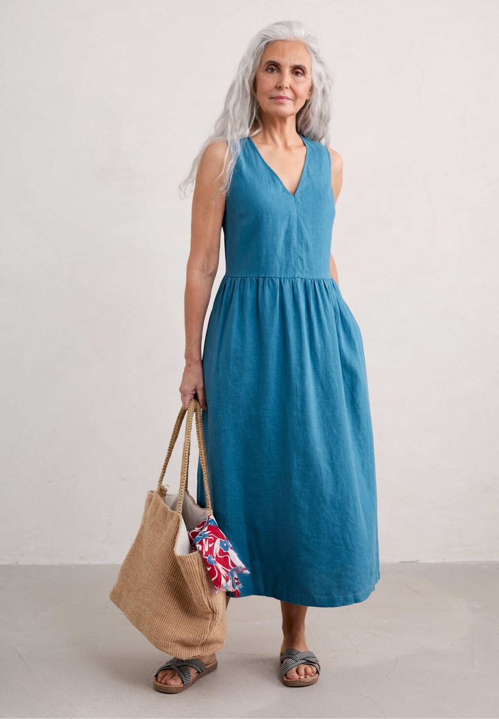 

Летнее платье Lowland Heather Midi Seasalt Cornwall, синий