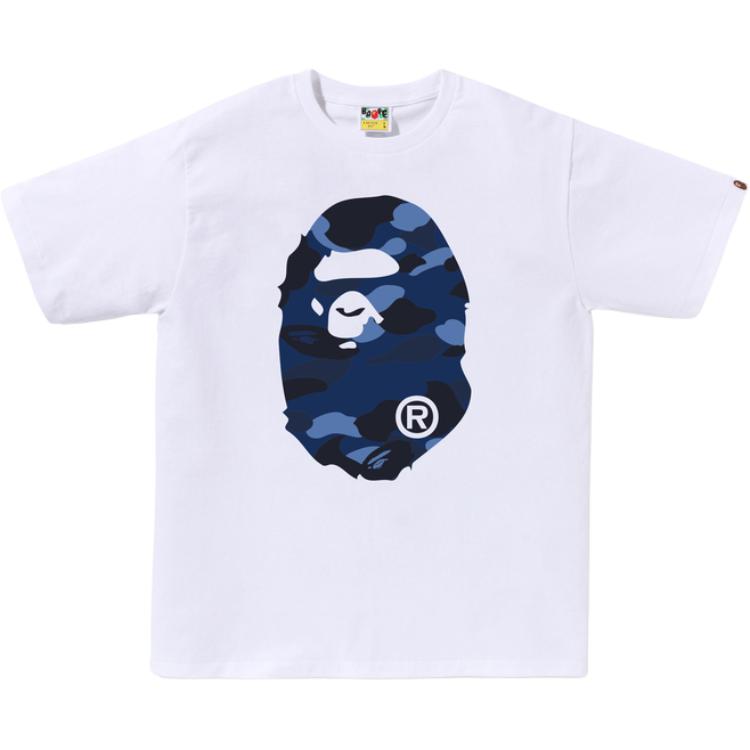 Футболка Ape head с камуфляжным принтом A BATHING APE, черный/фиолетовый — фото 4