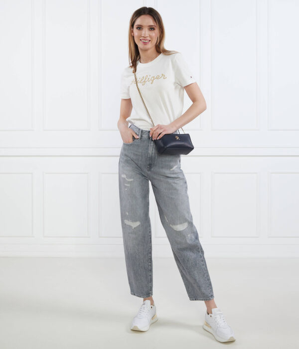 Джинсы воздушный шар hw a nely Boyfriend fit Tommy Hilfiger, серый — фото 2