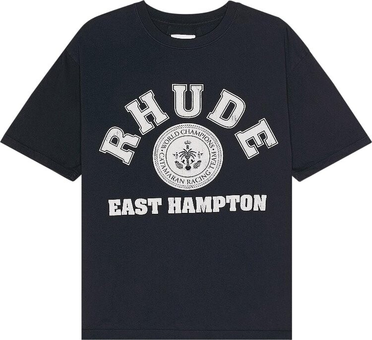 

Футболка Rhude Hampton Catamaran 'Vintage Black', черный