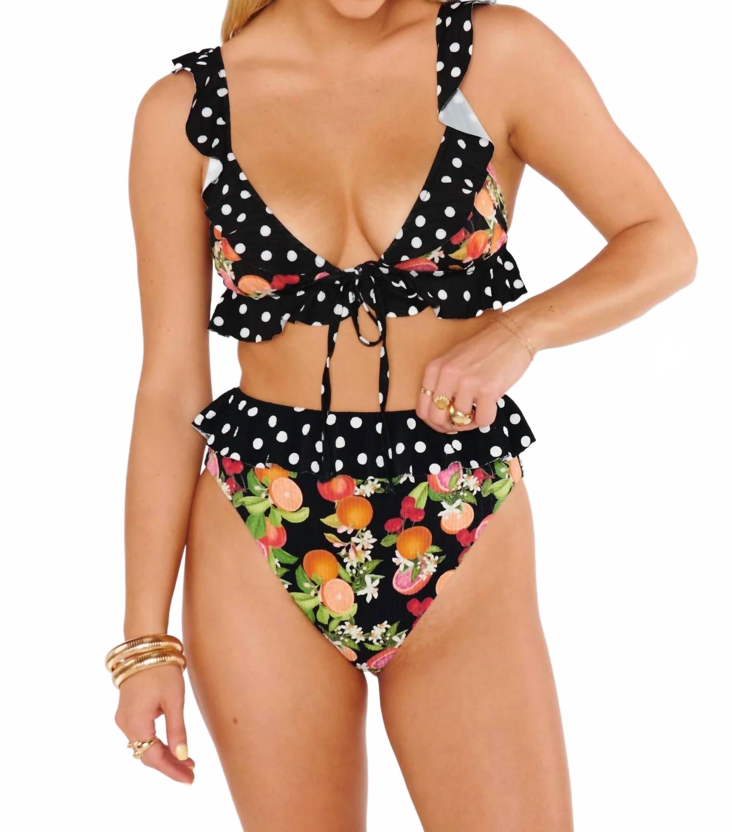 

Island Ruffle Bottom In Tropical Sangria Multi Show Me Your Mumu