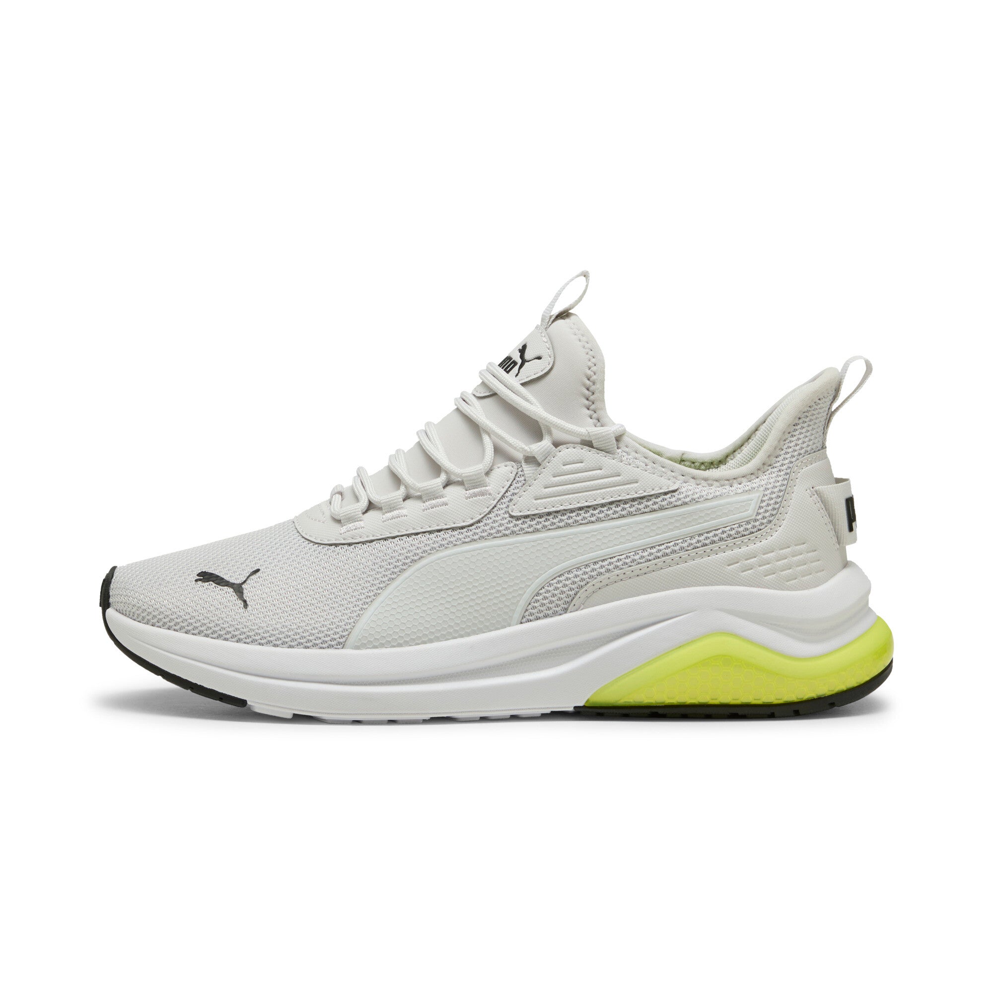 

Мужские кроссовки PUMA Amplifier, цвет feather gray/white/black/lemon sherbert