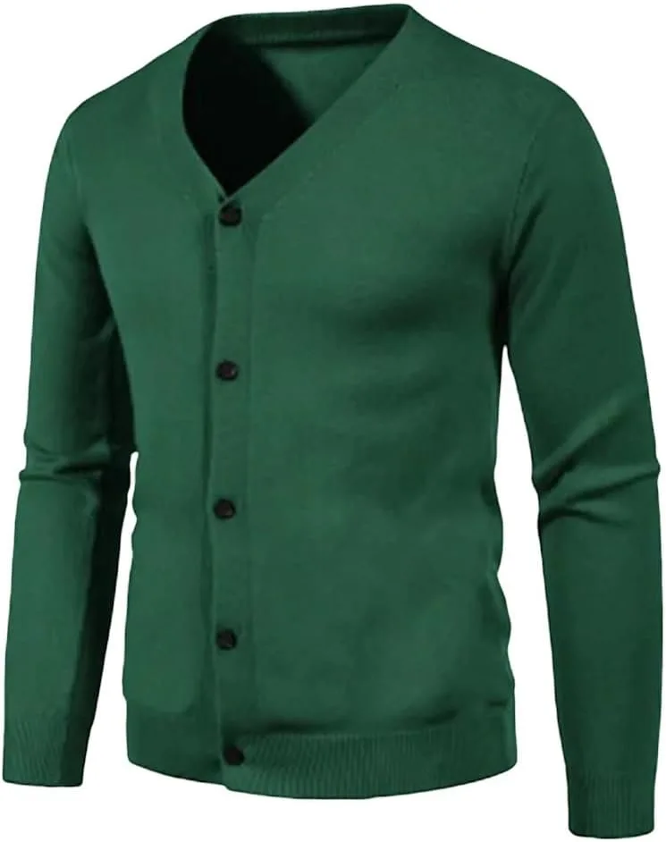 

Мужской кардиган V-образного выреза Slim Fit