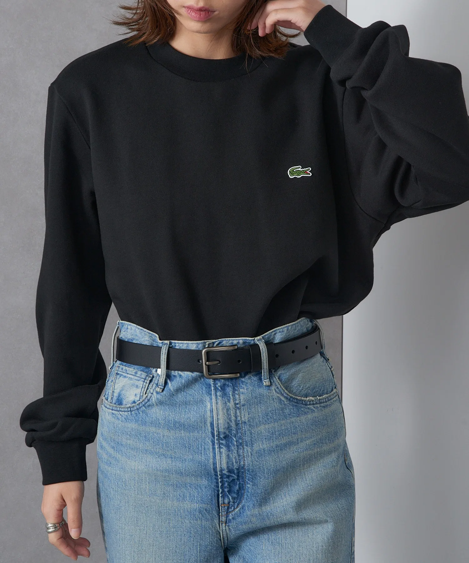 Толстовка LACOSTE SH9801-99, с логотипом, однотонная — фото 2
