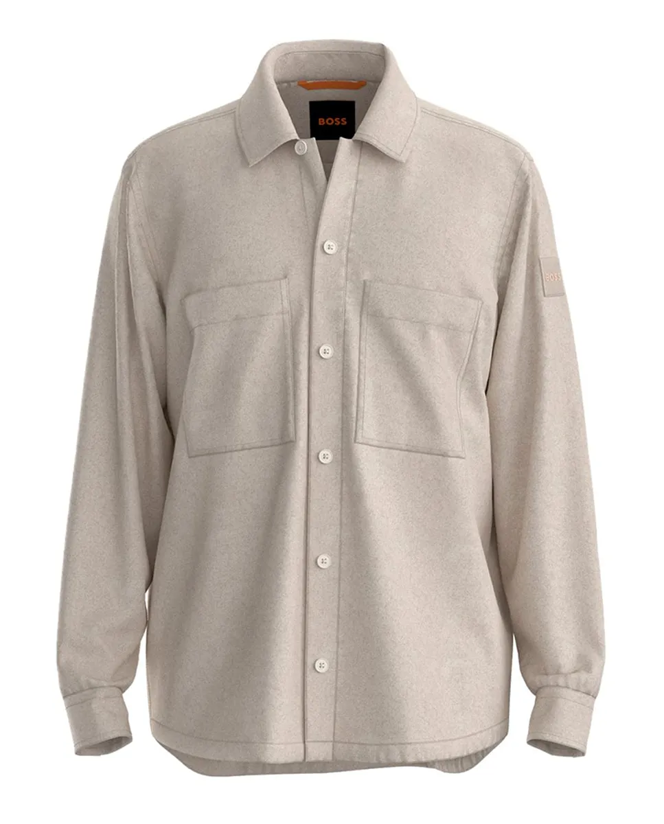 

Рубашка с длинными рукавами для мужчин Boss, бежевый