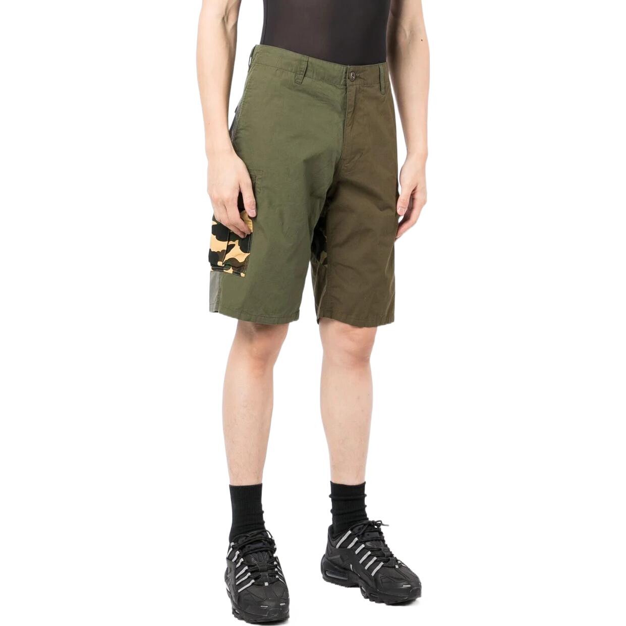 Повседневные шорты мужские зеленые A Bathing Ape, зеленый — фото 4