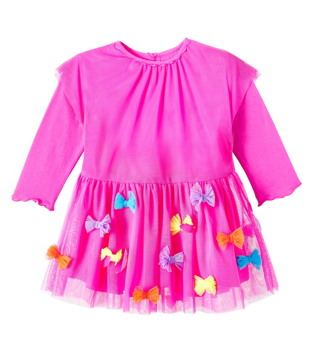 

Тюлевое платье для малышей с бантиком Stella McCartney Kids, Fuchsia