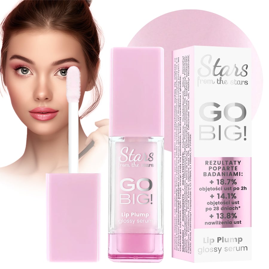 

Звезды со звезд СТАНОВЯТСЯ БОЛЬШИМИ! Блеск-сыворотка для губ SOFT PINK Stars