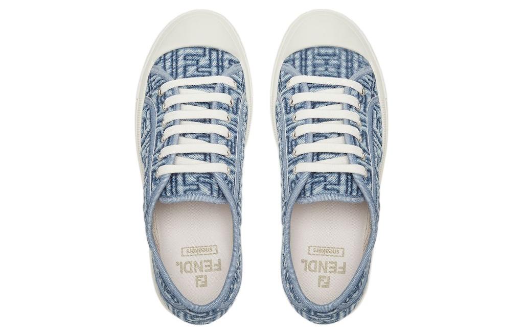 Кроссовки Domino Denim Low Top Women's FENDI, синие — фото 4