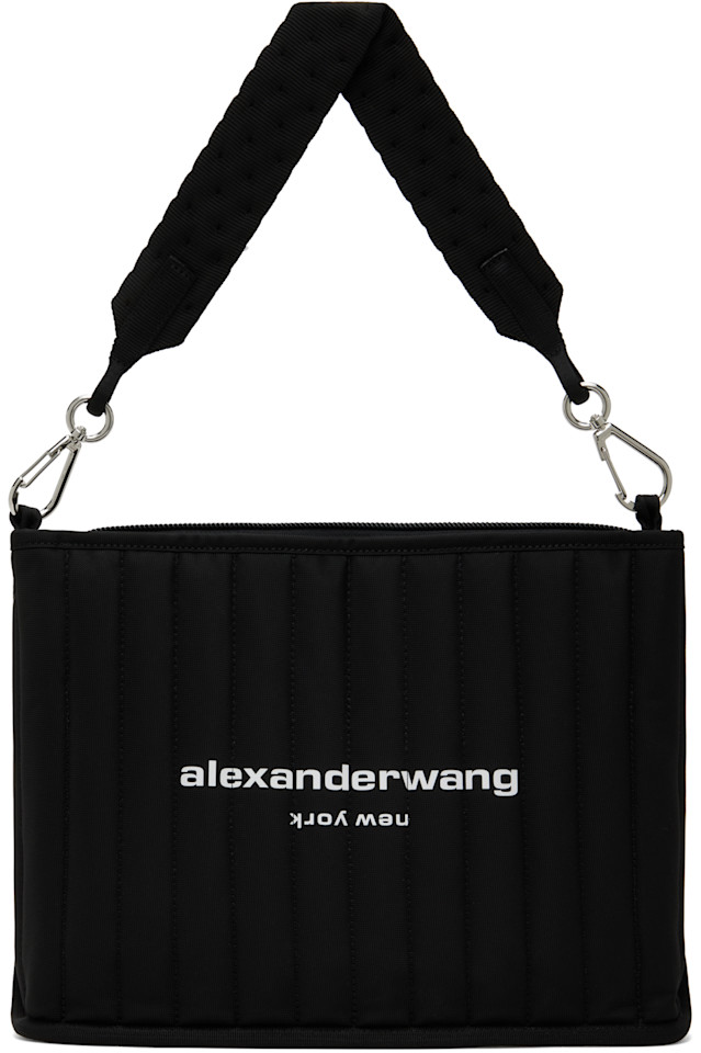 

Элитная технологичная наплечная сумка Alexander Wang, черный