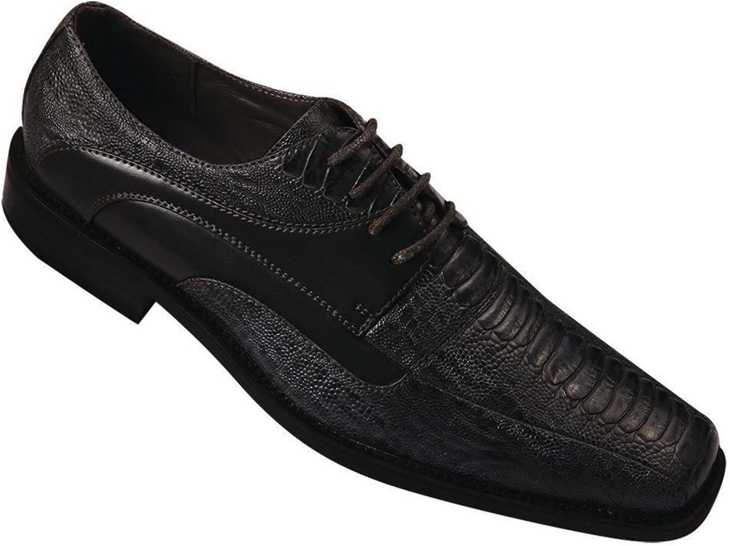 

Мужские туфли Milano Moda 5748 из искусственной кожи с тиснением, черный