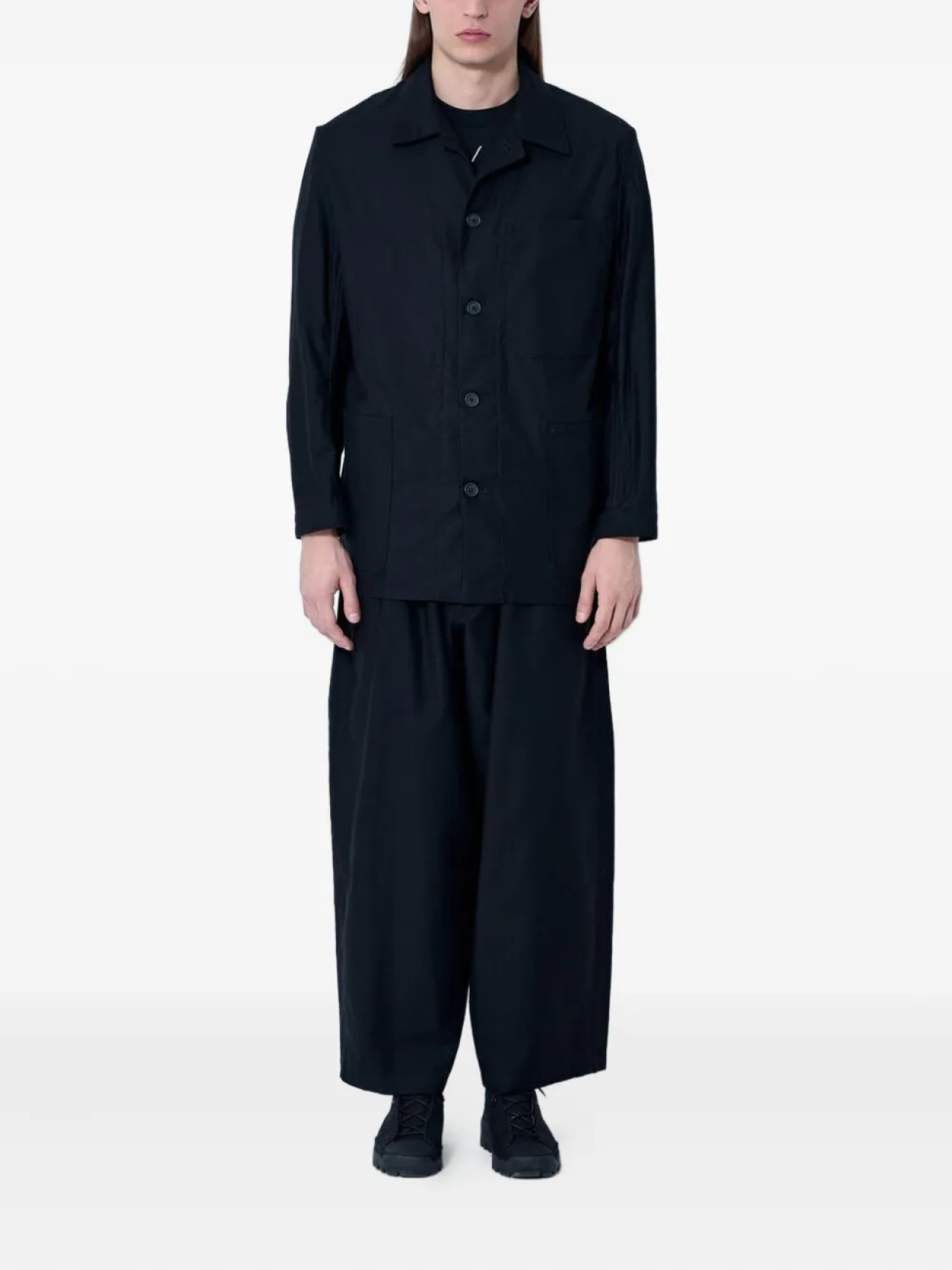 Пиджак с застежкой на пуговицы Yohji Yamamoto, черный — фото 2