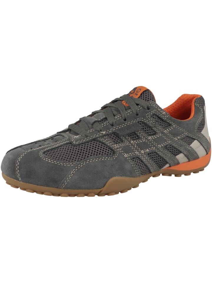 Кроссовки на шнуровке Geox Sneaker low U Snake Original A, серый — фото 4