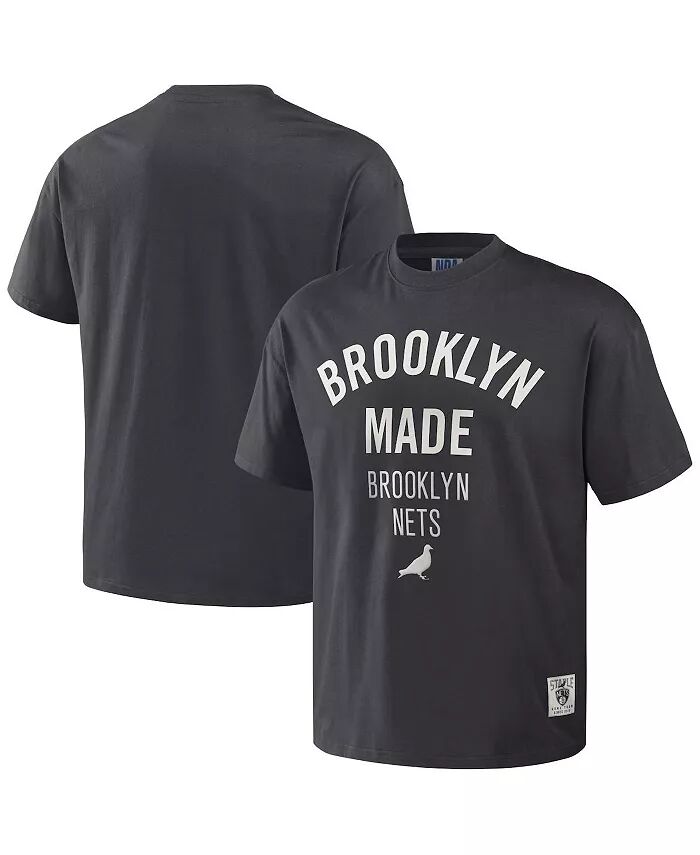 

Футболка мужская NBA Anthracite Brooklyn Nets Heavyweight Oversize O5 Apparel