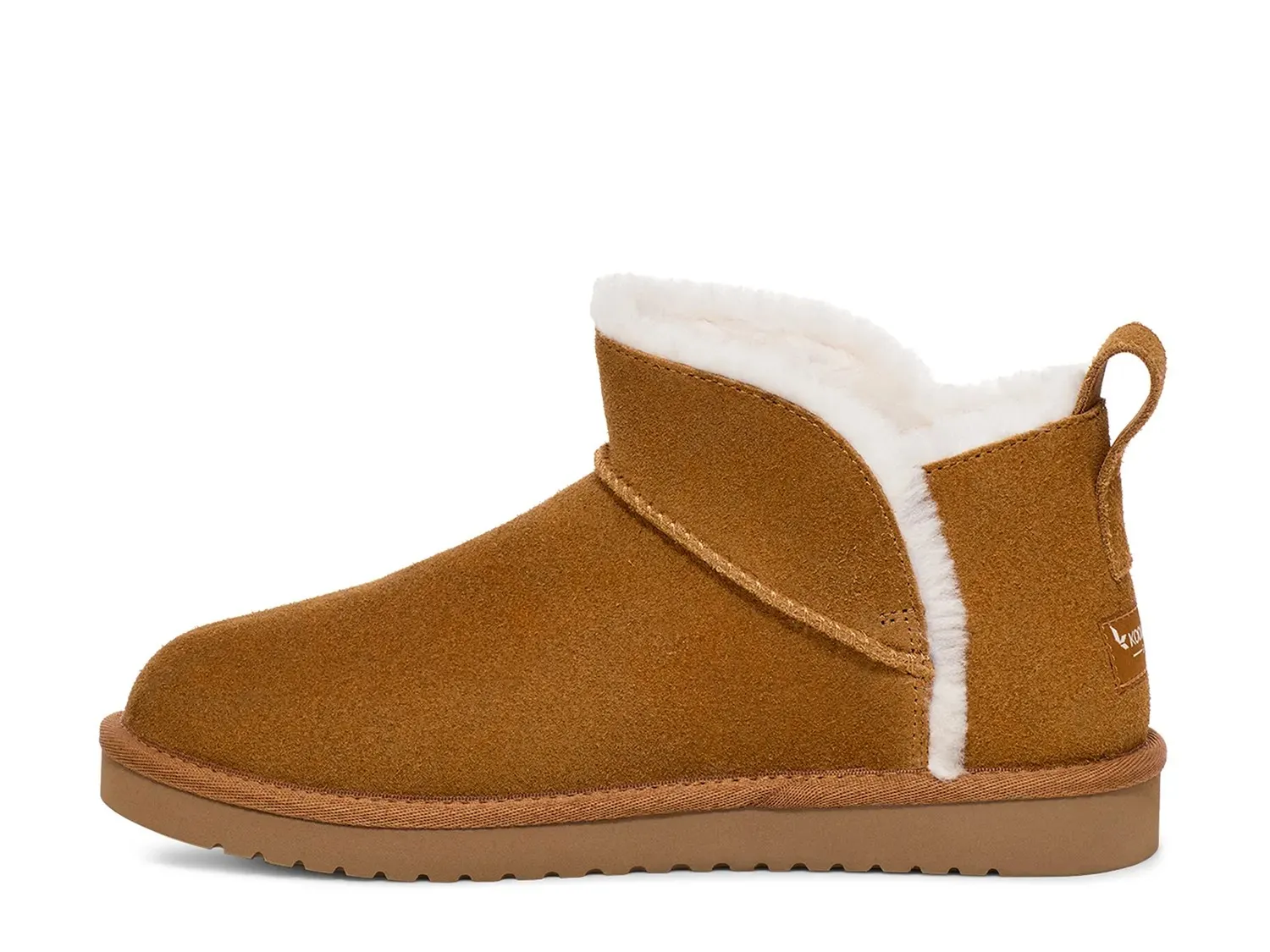 Женские ботинки UGG Koola Ultra короткие с мехом, коньячный — фото 2