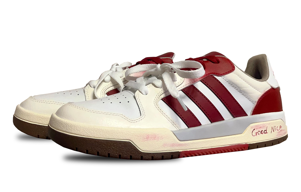Entrap устойчивые к истиранию низкие кроссовки для скейтбординга unisex Adidas Neo, бежевый красный — фото 4