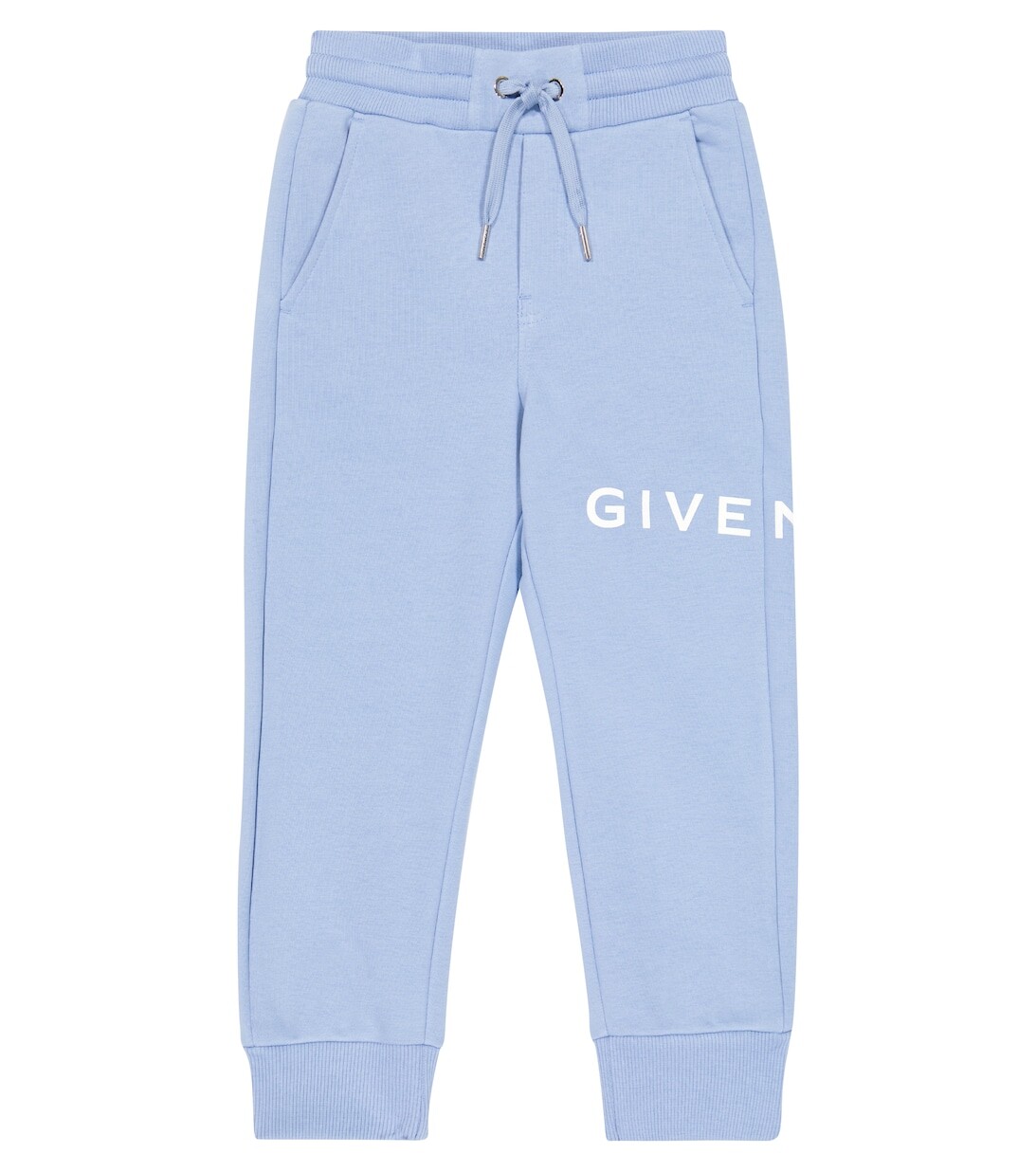 

Спортивные брюки из смесового хлопка с логотипом Givenchy Kids, синий