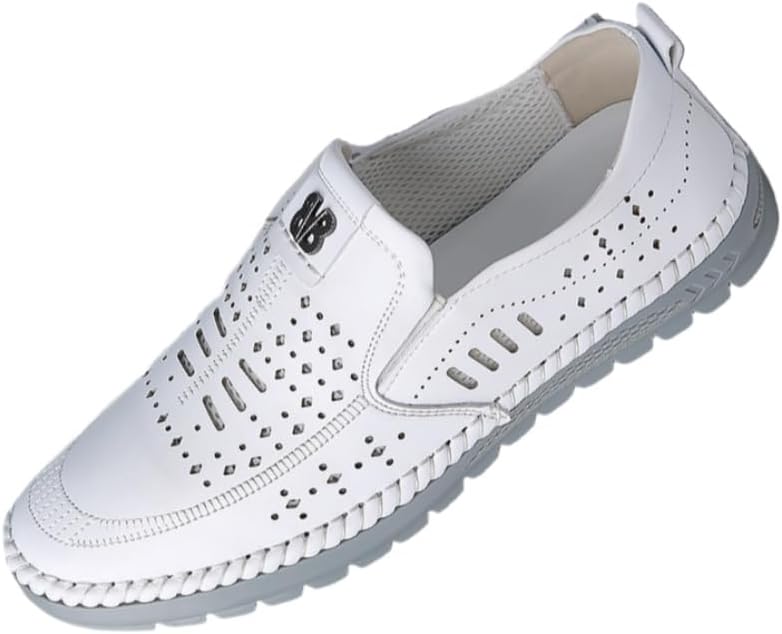 

Мужские повседневные лоферы - мягкая подошва, противоскользящие, прочные, легкие и удобные. Цельная конструкция, Модные и универсальные Clolinde, белый