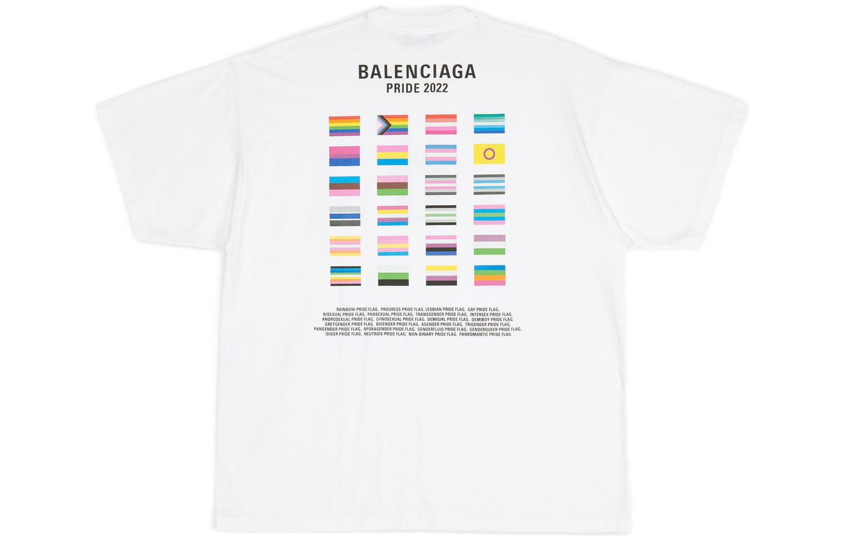 

Футболка PRIDE 22 мужская белая Balenciaga, белый