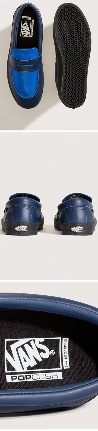 Мужские лоферы Skate синие от Vans — фото 3