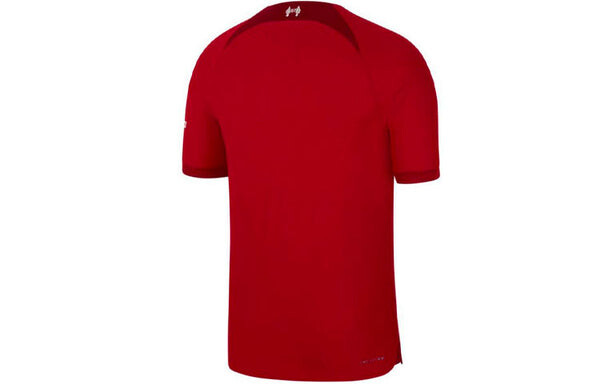 Спортивная футболка men's alphabet printing short sleeve soccer/football jersey 2022/23 season liverpool player edition deep red Nike, красный — фото 2