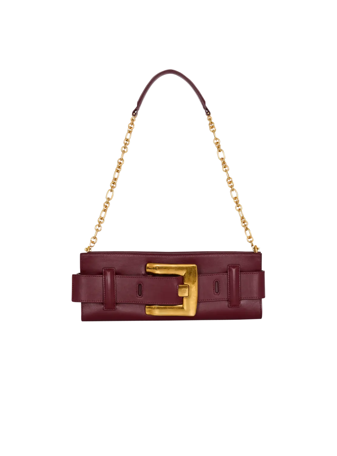 

Клатч Anthem из телячьей кожи Balmain, коричневый