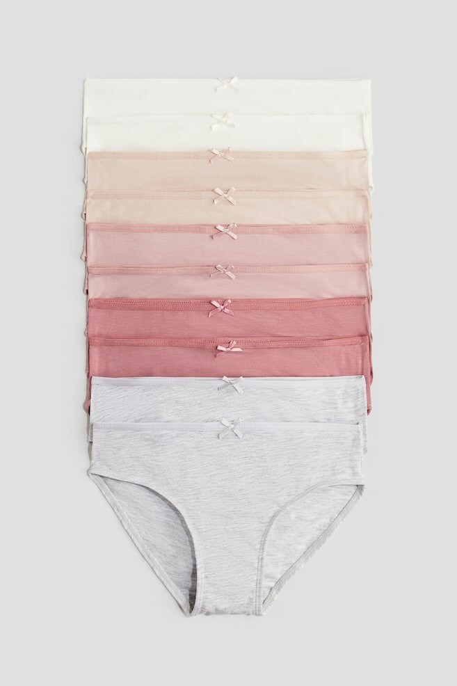 

Упаковка из 10 хлопковых трусов H&M, белый