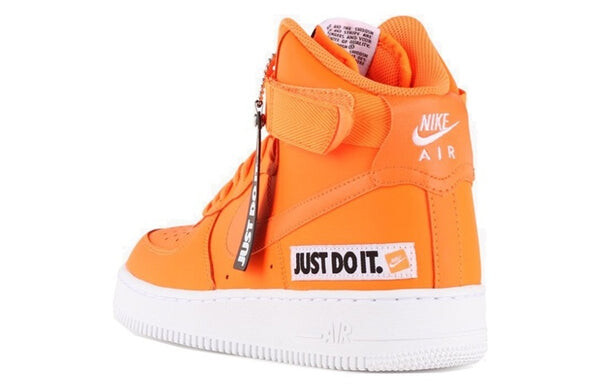 Кроссовки air force 1 высокие Nike, оранжевый — фото 2