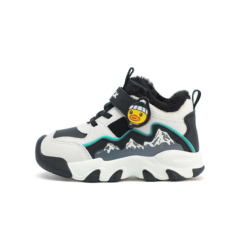 

B.Duck Желтые утиные легкие амортизирующие утепленные кроссовки mid top для детей 3-7 лет