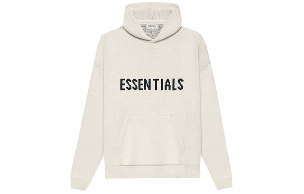 Толстовка ss21 knit logo hoodie 'buttercream' Fear Of God Essentials, бежевый — фото 2