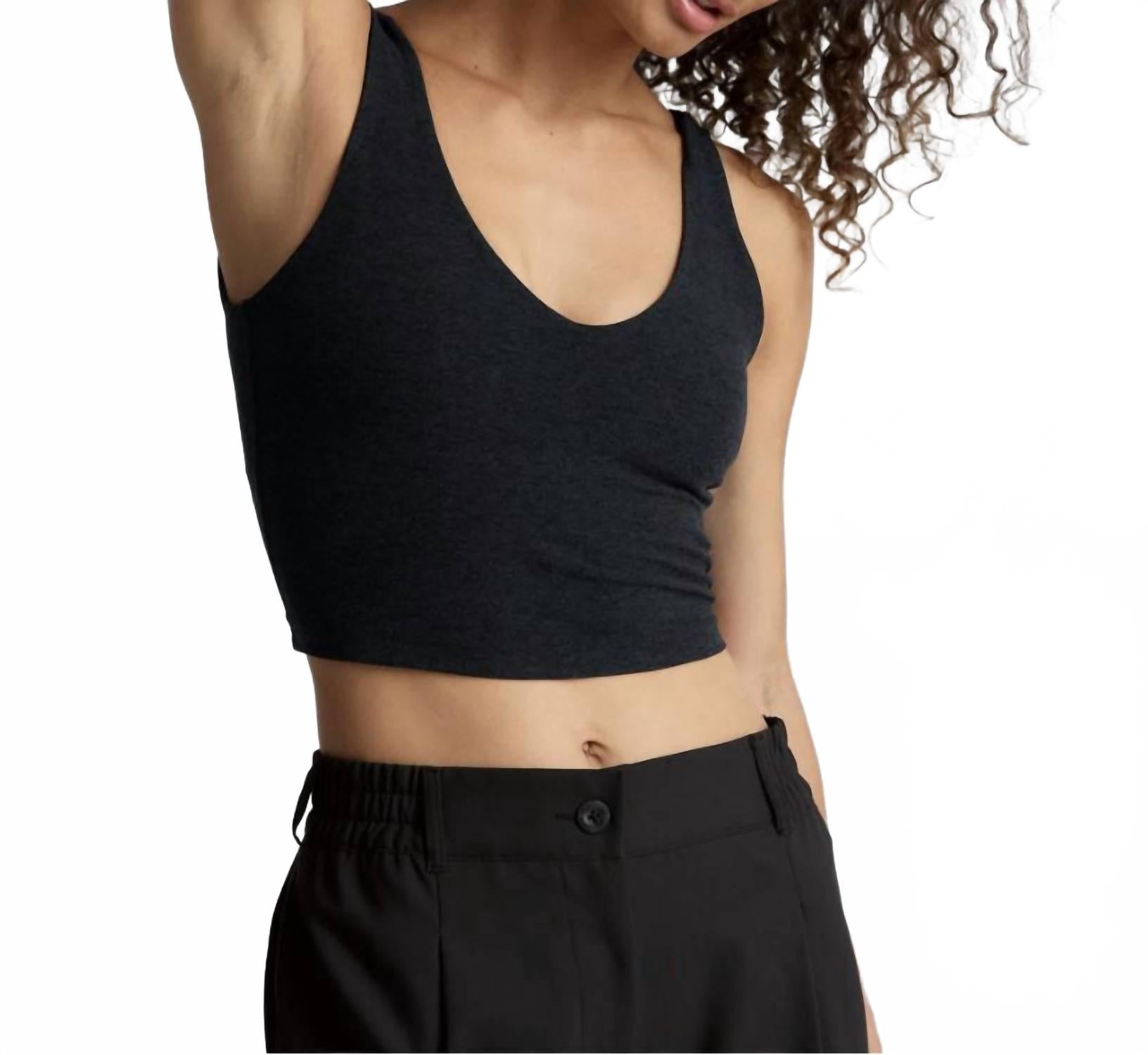 

Spacedye Good Day укороченный топ в цвете Darkest Night BEYOND YOGA, Darkest Night