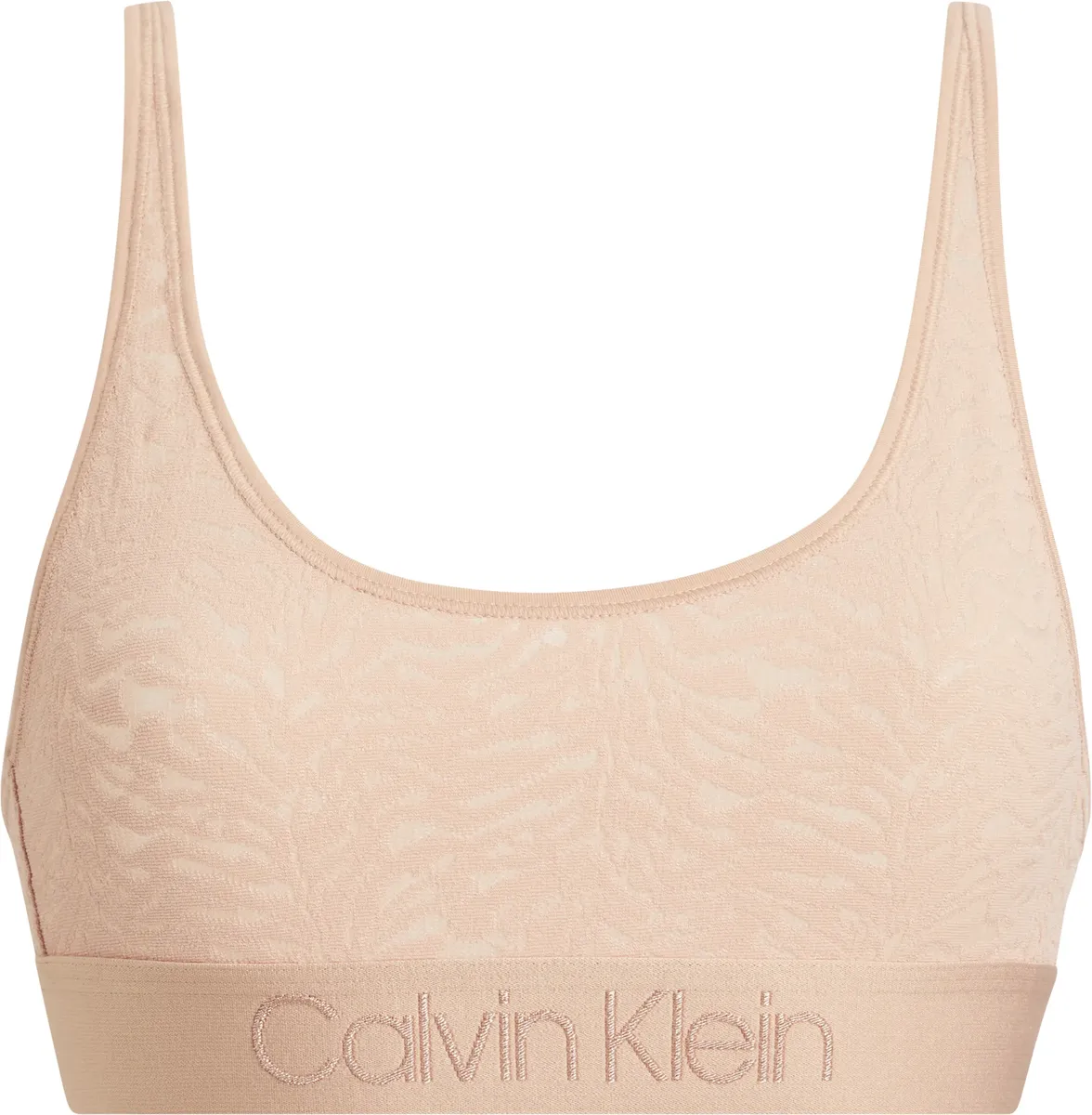 

Бюстгальтер без косточек Calvin Klein Underwear "UNLINED BRALETTE", выполненный из кружева, цвет Stone_Grey