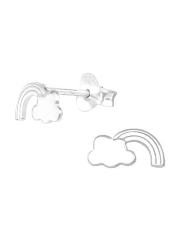 

Alexander York Детские серьги-гвоздики «Облако и Радуга» из серебра 925 пробы, набор из 2 штук