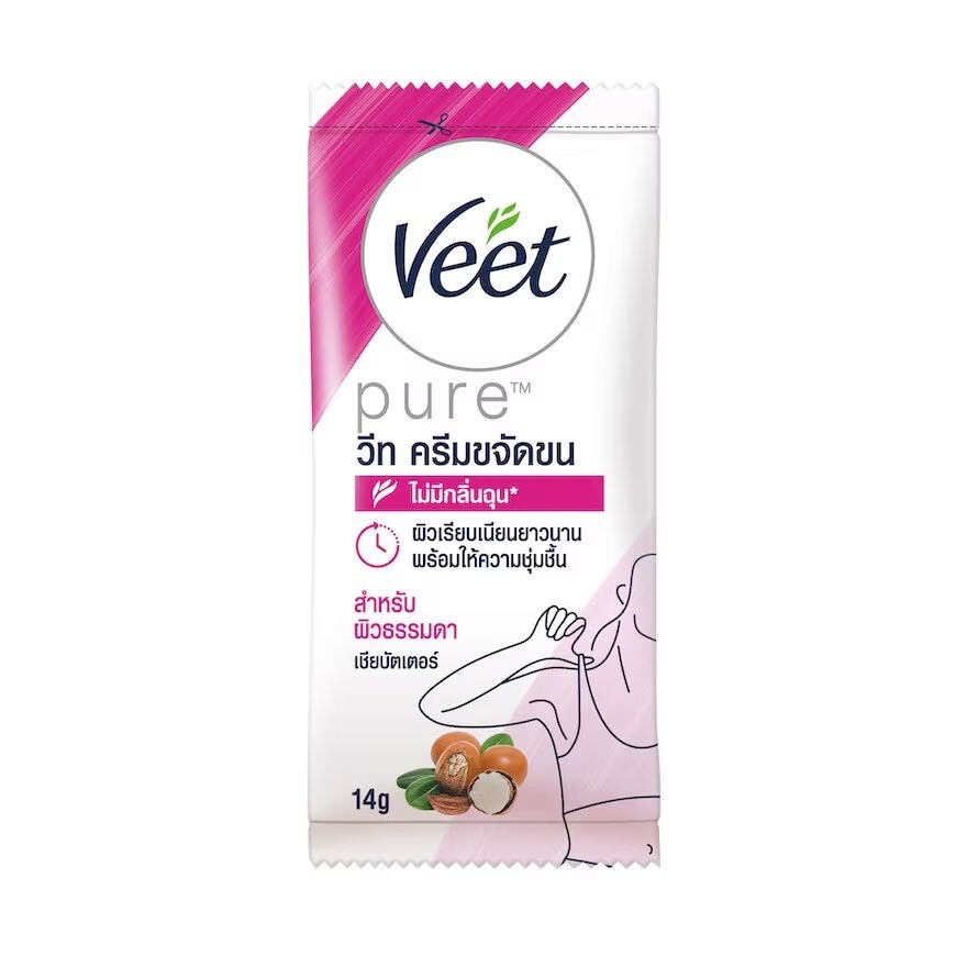 

Veet Крем для депиляции с чистым маслом ши 1'S ครีมกำจัดขน แว๊กซ์ขน, White