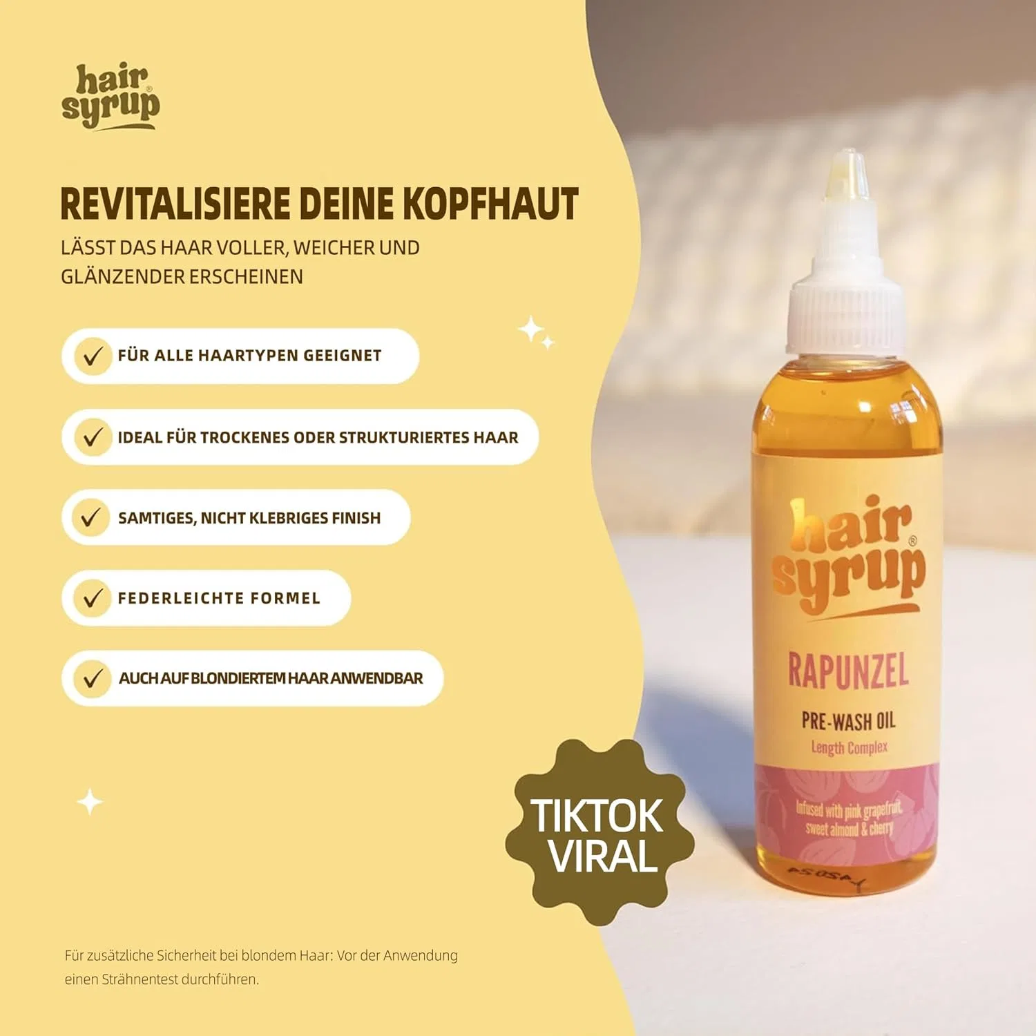 Масло для волос Hair Syrup Rapunzel Pre-Wash с розовым грейпфрутом, 300 мл Hair Syrup — фото 3
