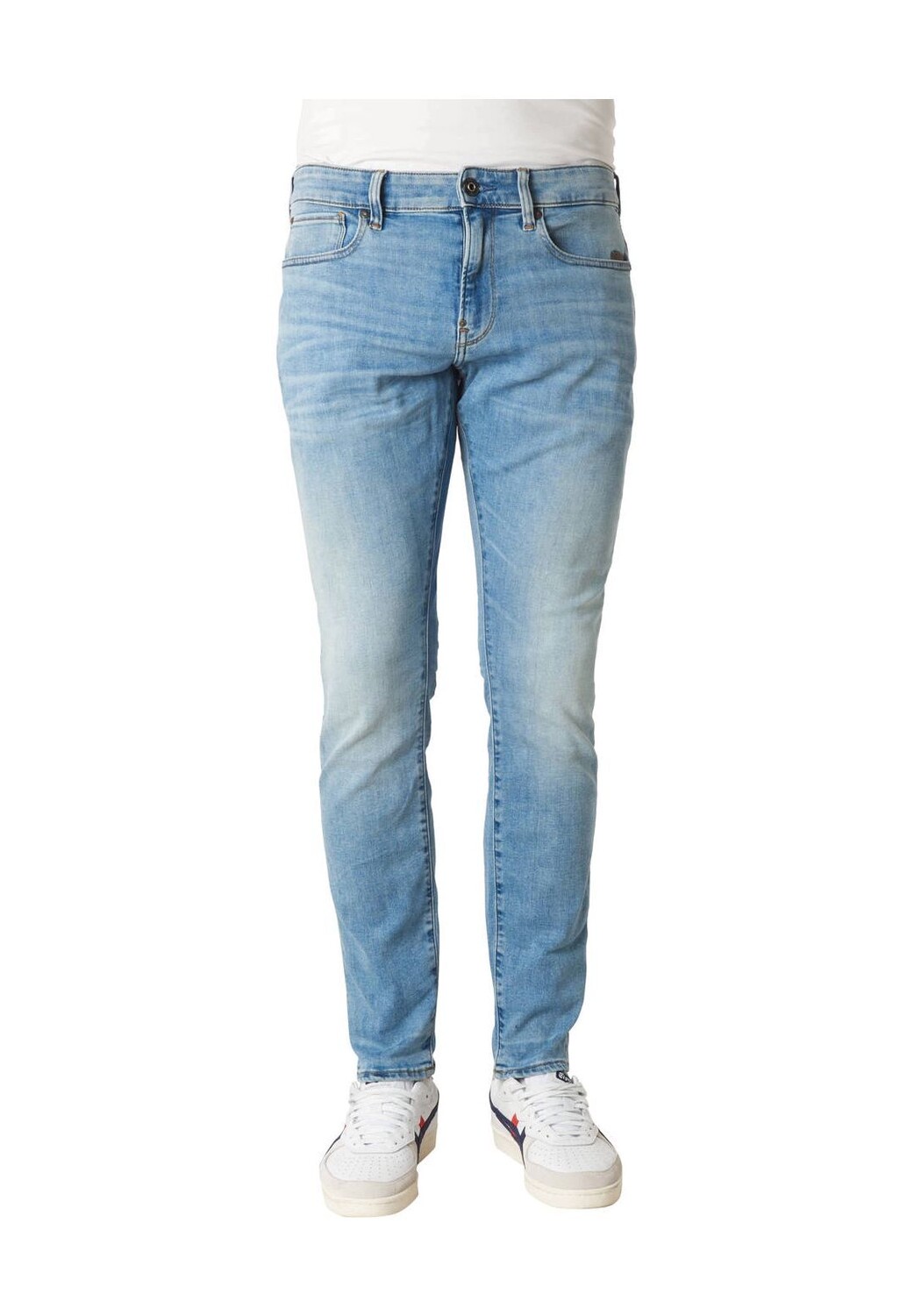 

Джинсы скинни, стирка, мужские G-STAR RAW, цвет Midbl