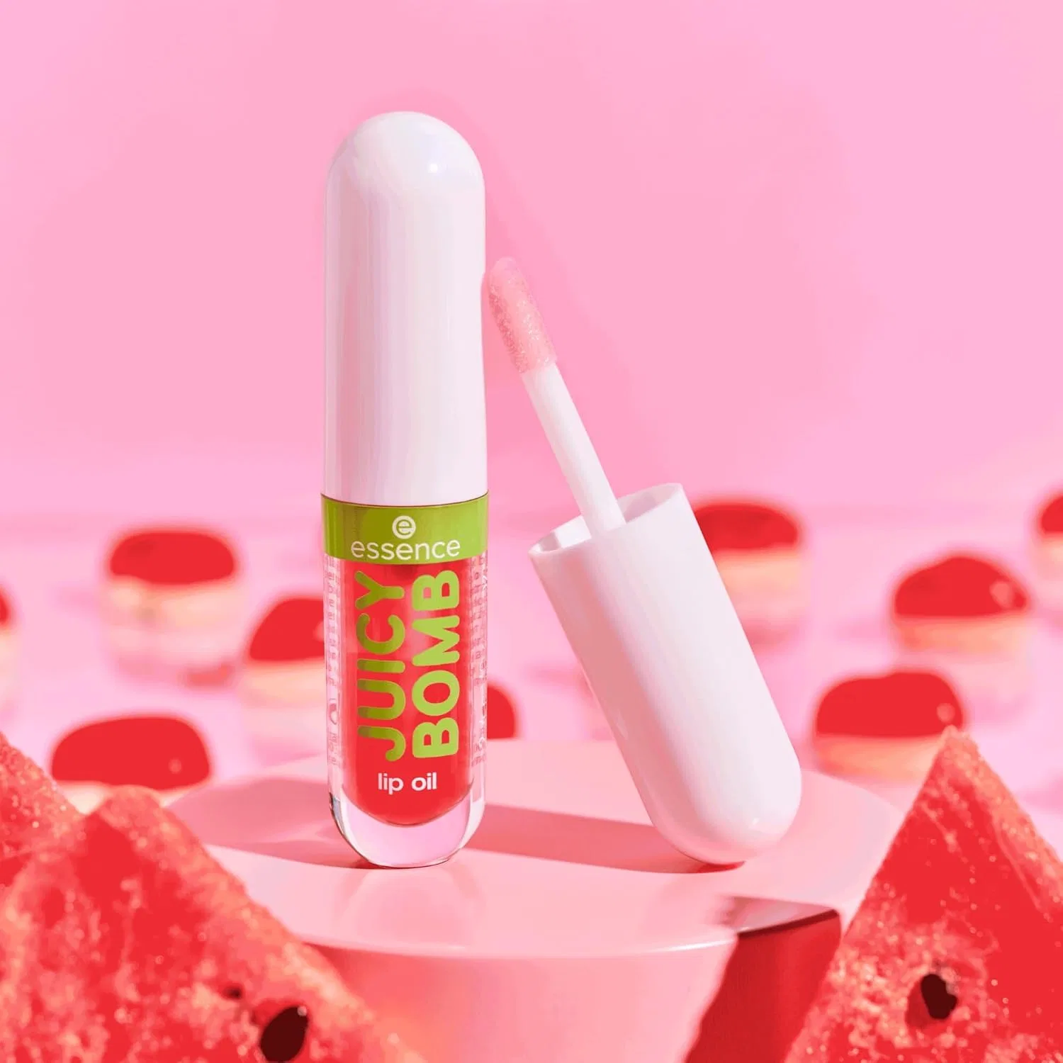 Масло для губ Essence Juicy Bomb Party, розовое, 2.4 мл Essence, Watermelon Wonders — фото 3