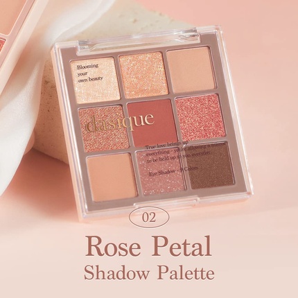 Тени для век Shadow Palette No. 02 Rose Petal Cruelty-Free 9 Blendable Shades — фото 2