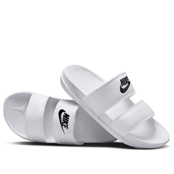 Тапочки offcourt duo slide 'white black' Nike, белый