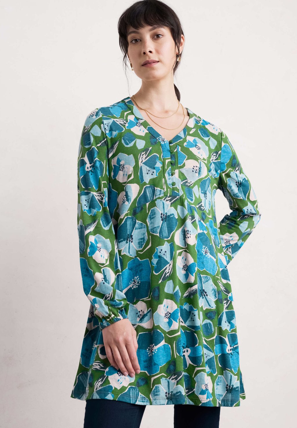 

Футболка с длинным рукавом PEG LOOM Seasalt Cornwall, сине-зеленый