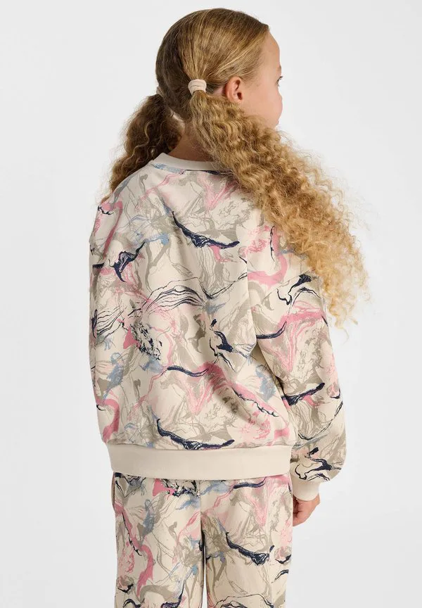 Свободная толстовка hml aop Hummel, Silver Birch — фото 3