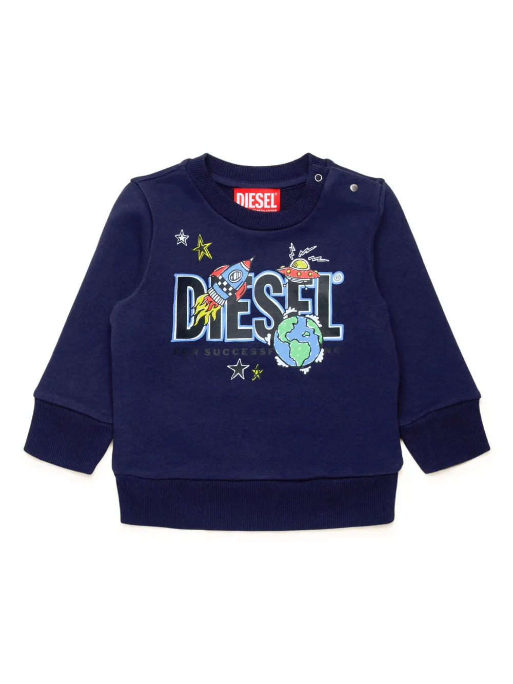 

Толстовка с логотипом Diesel Kids, синий