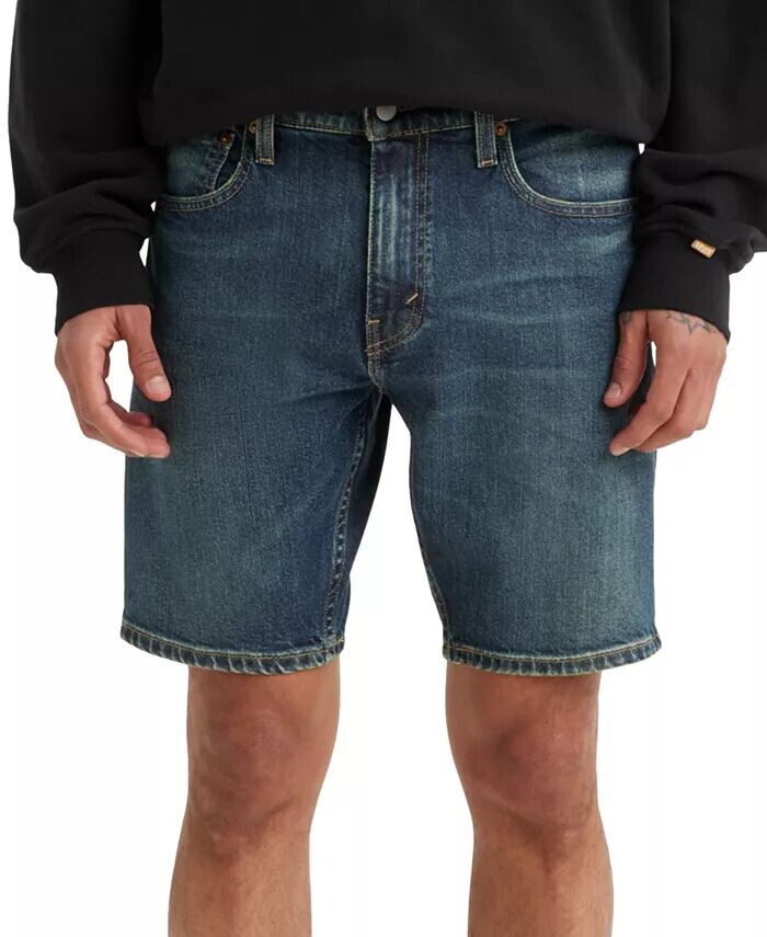 

Мужские джинсовые шорты Flex 412 Slim Fit с 5 карманами и шириной 9 дюймов Levi's, синий