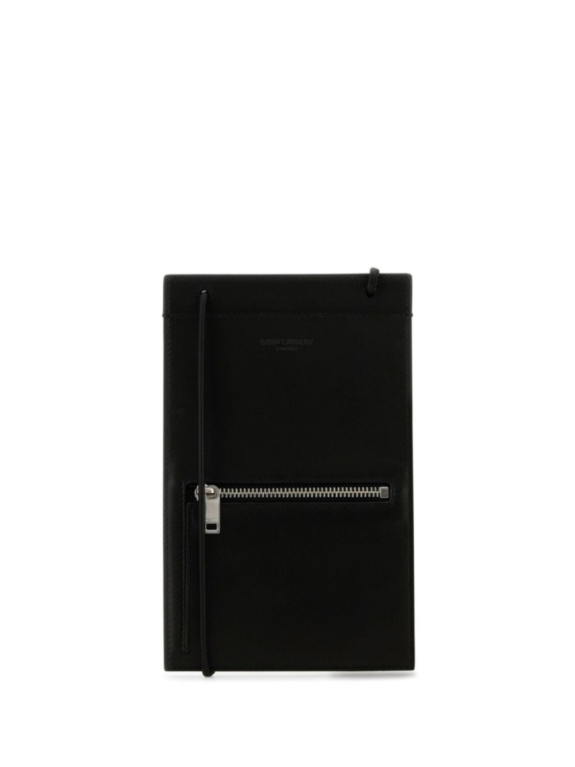 

Saint Laurent кожаный держатель для карт, черный
