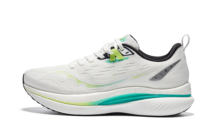 Saucony Кроссовки для бега Tide Slip Resistant Low top мужские бело-зеленые