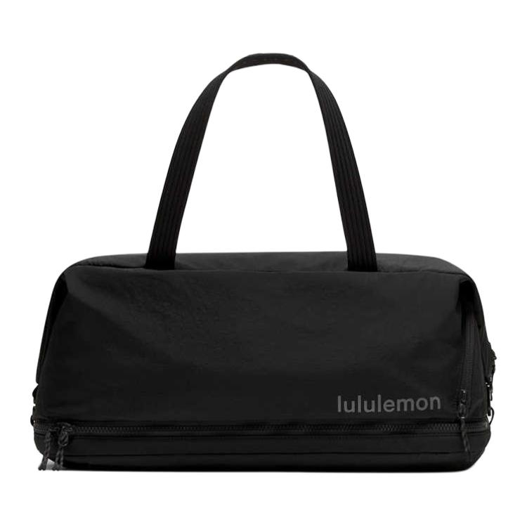 

Lululemon Спортивная сумка из силикона Unisex Black & Graphite Gray & Agate Gray