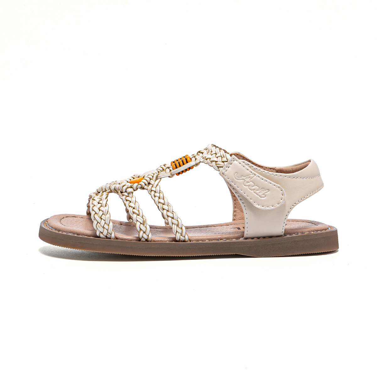 

Детские сандалии с низким верхом, устойчивые к истиранию и скольжению Annil, бежевый