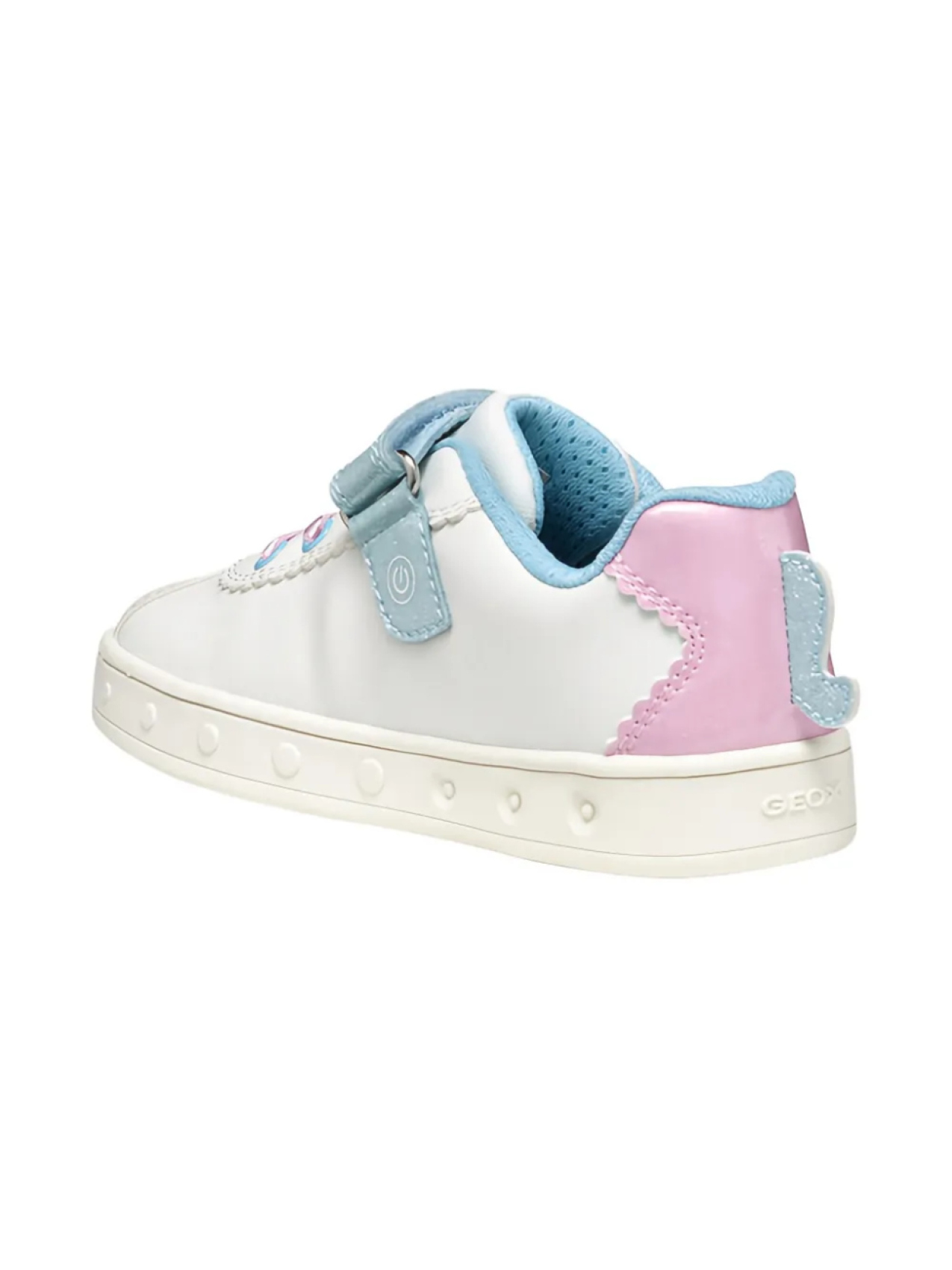 Кроссовки Geox Kids Skylin с изображением единорога, белый — фото 3