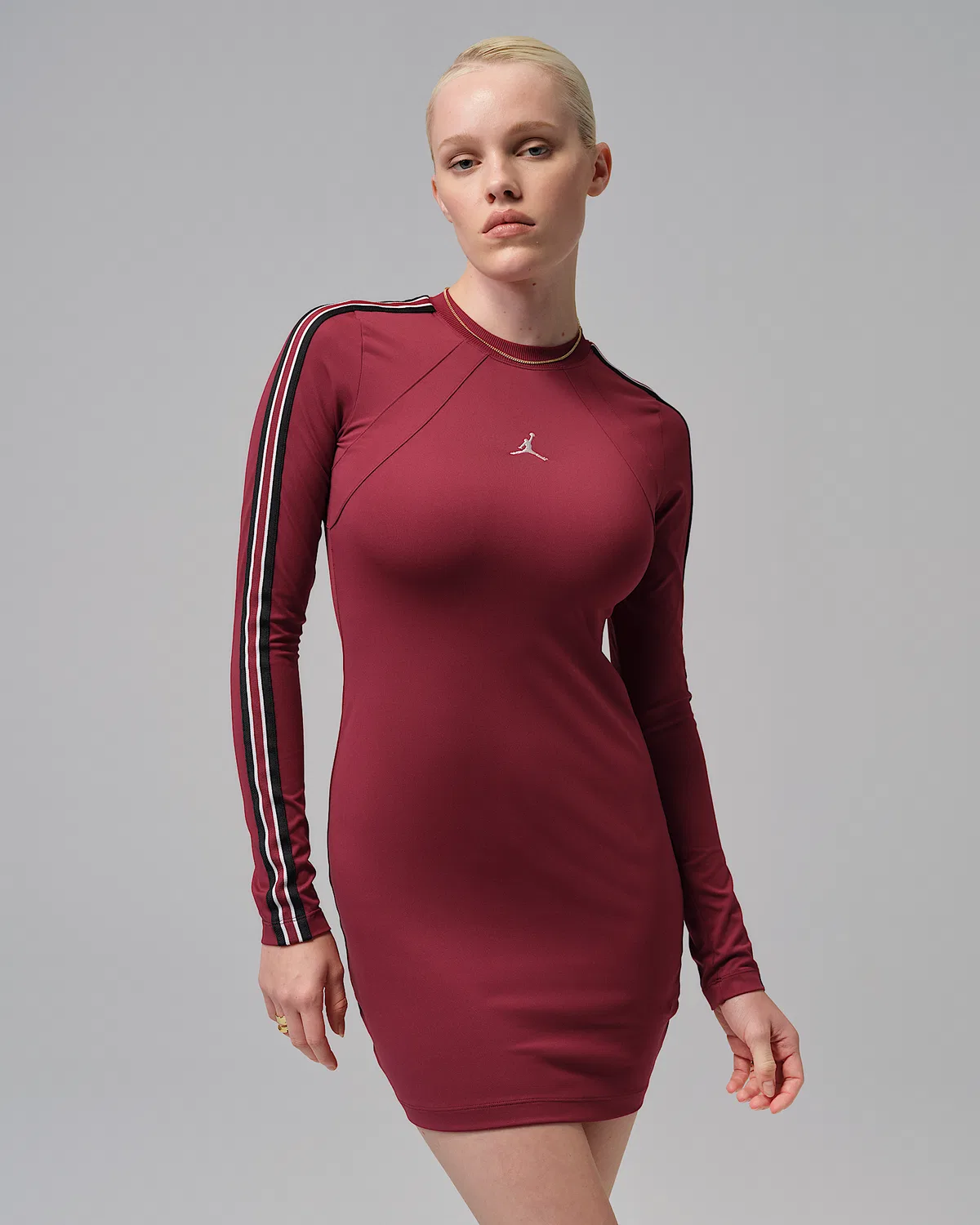 Женское платье с длинным рукавом Jordan Brooklyn, Team Red/White